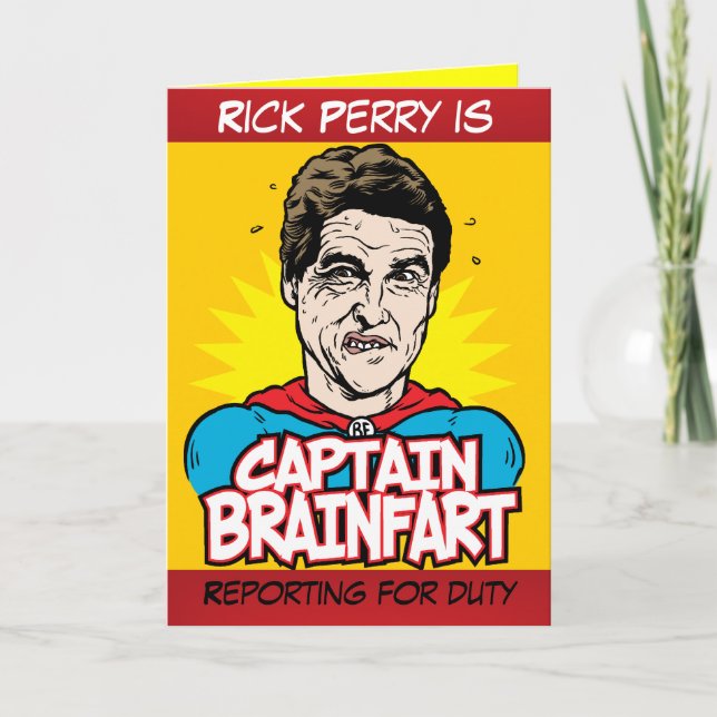 Rick Perry Captain Brainfart Card (Front)
