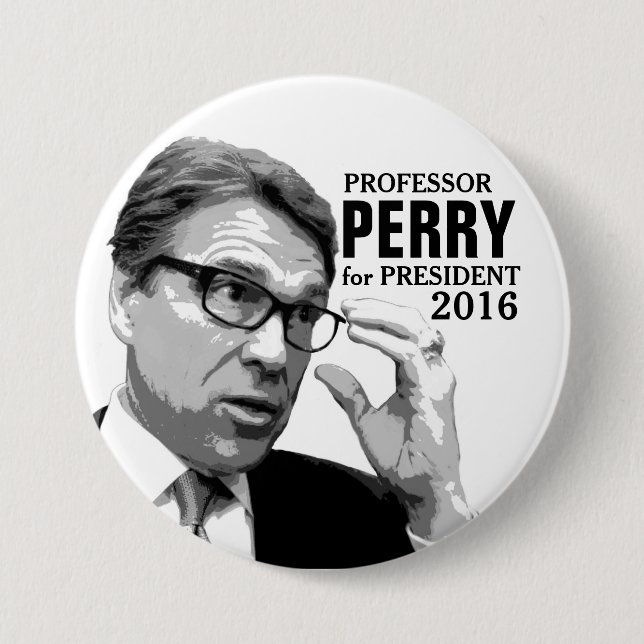 Rick Perry for President 2016 3 Inch Round Button (Front)