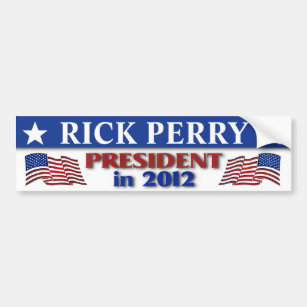 Rick Perry for President in 2012 Bumper Sticker