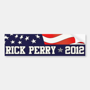 Rick Perry President in 2012 Bumper Sticker
