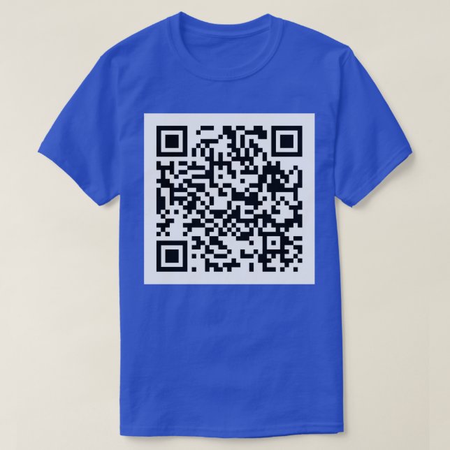 Rick Roll QR Code Baseball TShirt (Design devant)