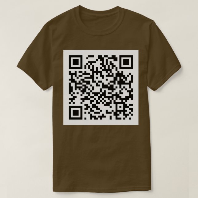 Rick Roll QR Code Hat T-Shirt (Design Front)