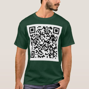 Rick Roll QR Code Pillow T-Shirt