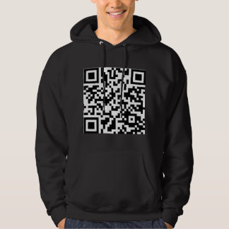 Rick Roll QR Code Sticker Hoodie
