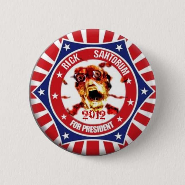 Rick Santorum 2012 Pin (Front)