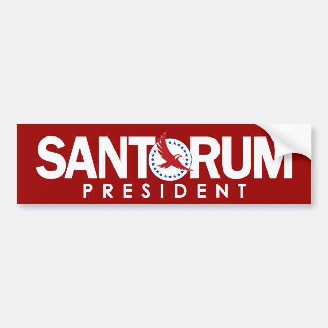 Rick Santorum for President Bumper Sticker (Front)