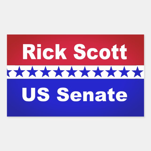 Rick Scott 2018 Stickers politiques populaires (Devant)