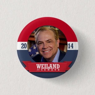 RICK WEILAND CAMPAIGN 1 INCH ROUND BUTTON