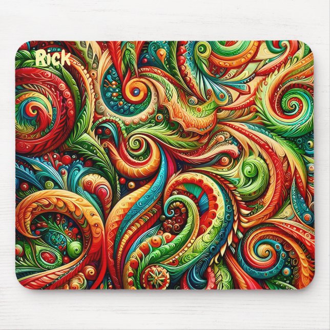 RICK ~ Wild Birthday Pattern ~ Mousepad (Front)