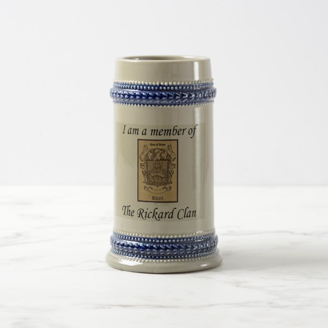 Rickard Clan Stein with Coat of Arms (Center)