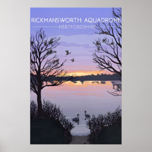 Rickmansworth Aquadrome Travel Poster