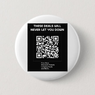 Rickroll QR code 2 Inch Round Button