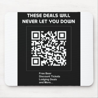 Rickroll QR code Mouse Pad