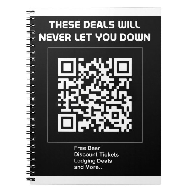 Rickroll QR code Notebook (Front)
