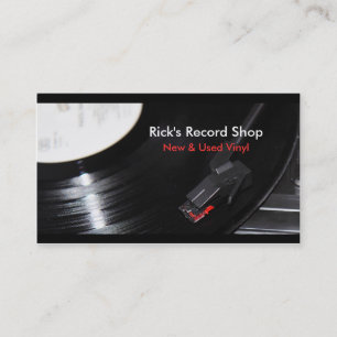 Rick's Record Shop Business Card