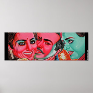 Rickshaw art small poster