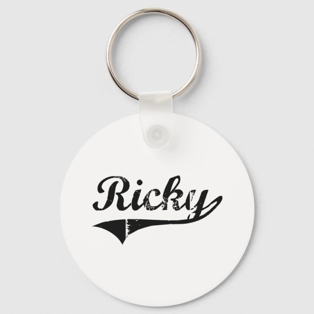Ricky Classic Style Name Keychain (Front)