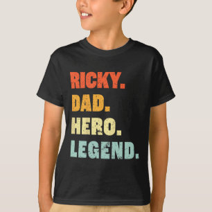 Ricky Dad Hero Legend Personalized Custom Name Fat T-Shirt