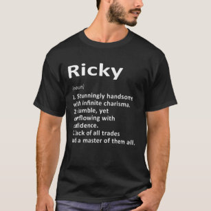 Ricky Definition Personalized Name Funny Birthday  T-Shirt