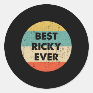 Ricky Name Classic Round Sticker