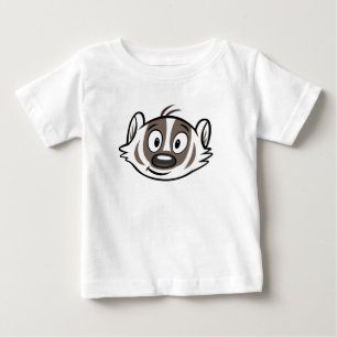 Ricky Raccoon   Boomer Badger Face Baby T-Shirt