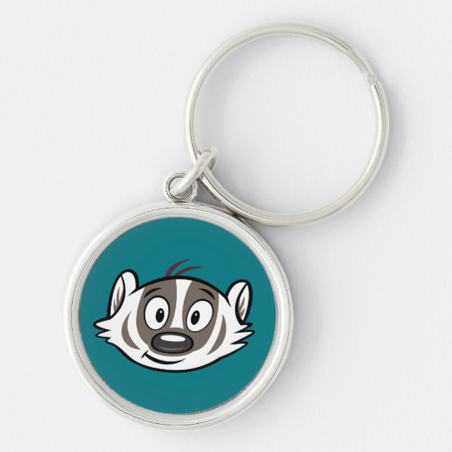 Ricky Raccoon | Boomer Badger Face Keychain (Front)