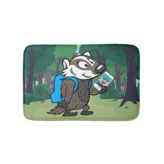 Ricky Raccoon | Boomer Badger Selfie Bath Mat