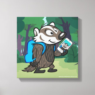 Ricky Raccoon | Boomer Badger Selfie Canvas Print