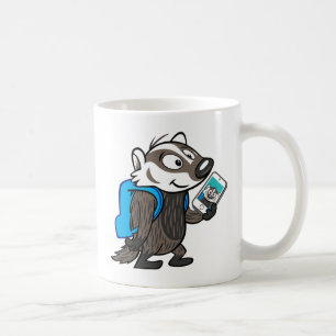 Ricky Raccoon Boomer Badger Selfie Coffee Mug