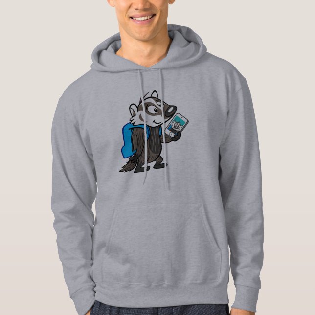 Ricky Raccoon | Boomer Badger Selfie Hoodie (Front)