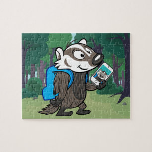 Ricky Raccoon   Boomer Badger Selfie Jigsaw Puzzle