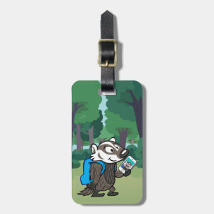 Ricky Raccoon   Boomer Badger Selfie Luggage Tag