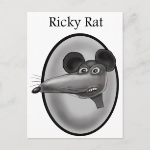 Ricky Rat Cartoon Postcard