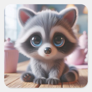 "Ricky" Square Sticker