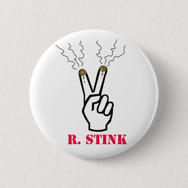 RickyStinkfingers 2 Inch Round Button (Front)