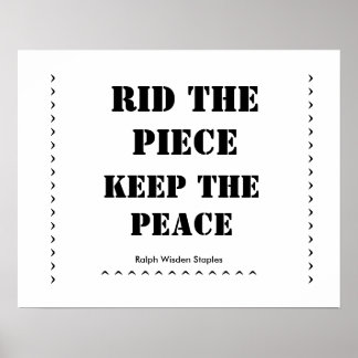 Rid the piece-guns poster