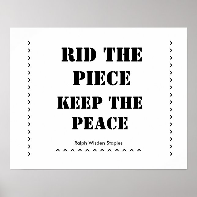 Rid the piece-guns poster (Front)