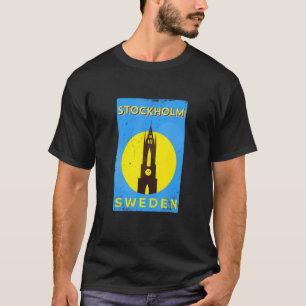 Riddarholmen Church In Stockholm Sweden Vintage So T-Shirt