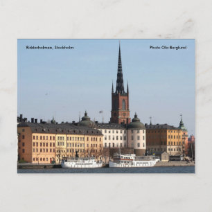 Riddarholmen, Stockholm, Photo ... Postcard