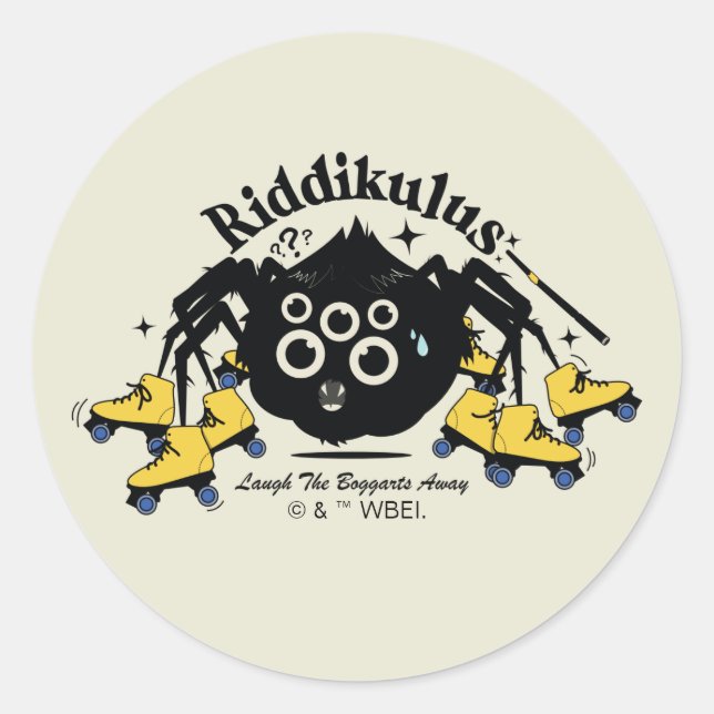 Riddikulus - Laugh the Boggarts Away Classic Round Sticker (Front)