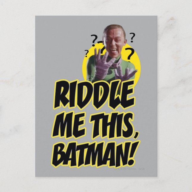 Riddle Me This Batman Postcard (Front)