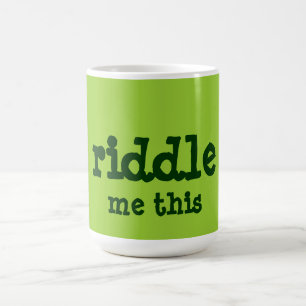 riddle me this coffee mug