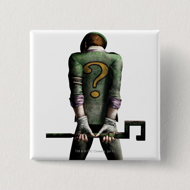 Riddler 2 2 inch square button (Front)