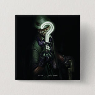 Riddler Illustration 2 Inch Square Button