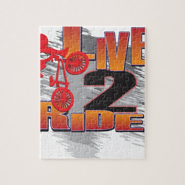 Ride 2 Live BMX Biker Jigsaw Puzzle (Vertical)