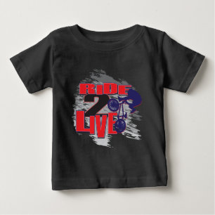 Ride 2 Live BMX Rider Baby T-Shirt