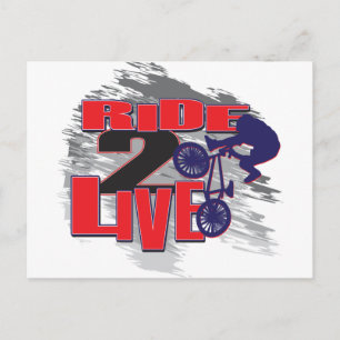 Ride 2 Live BMX Rider Postcard