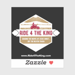 Ride 4 Le King Christian autocollant moto