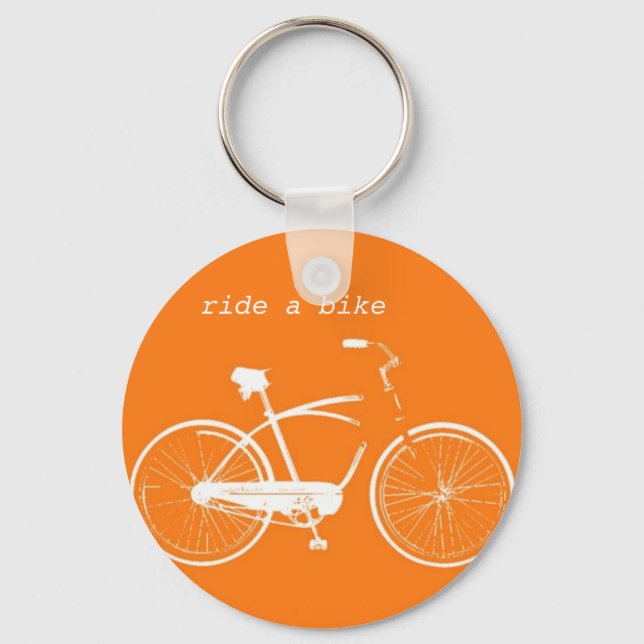 Ride a Bike Keychain (Front)