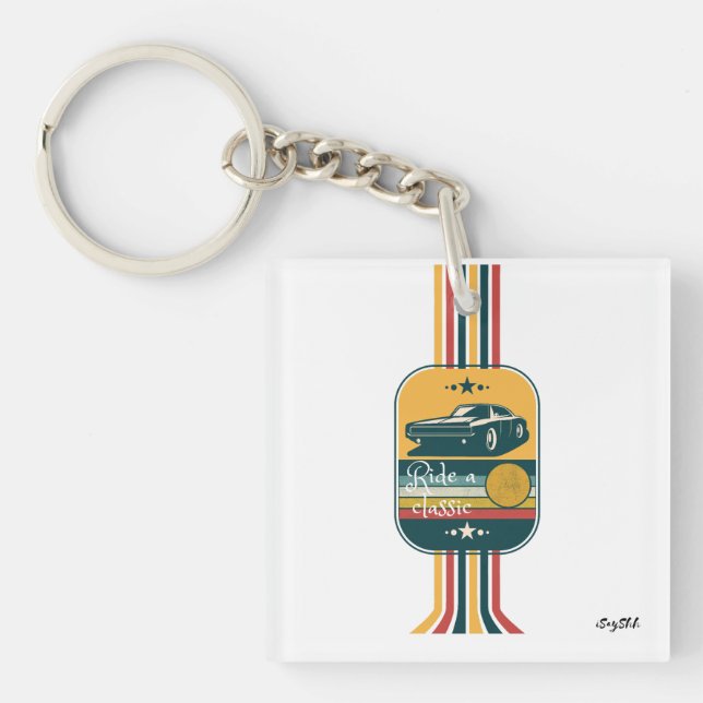 ride a classic keychain (Front)